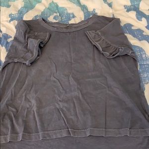 Ruffle arm top Abercrombie & Fitch